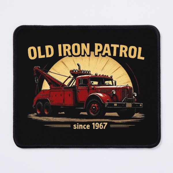 Item preview, OLD IRON PATROL 1967, designed for black fabrics designed and sold by SteadyRolling.