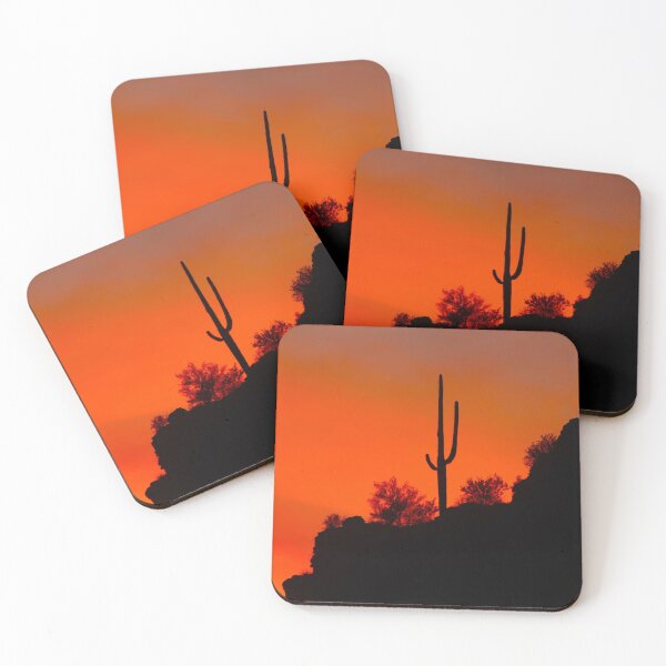Item preview, Amazing Stunning Sunset And Sagauro designed and sold by simonjayphotos.
