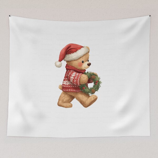 Item preview, Christmas teddy bear designed and sold by VeryVeryRandom.