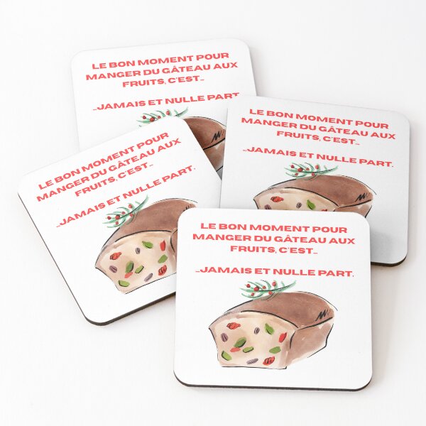 Item preview, The perfect time to eat fruitcake – It's Never and Nowhere Collection | Humorous quote designed and sold by Unefleuralafois.