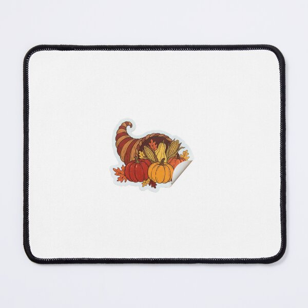 Item preview, A cornucopia overflowing with pumpkins, corn, and autumn leaves. designed and sold by STICKERS FOR SALE NOW.