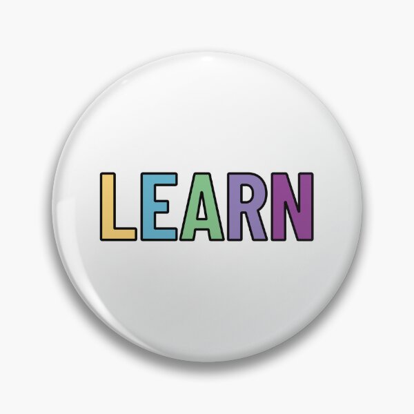 Item preview, Learn colorful text designed and sold by Think4Prints.