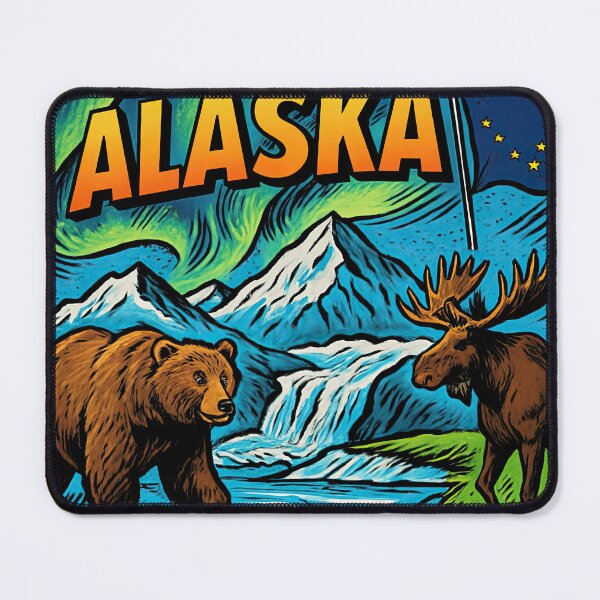 Item preview, Alaska state | Comics style - Cartoon designed and sold by ComicsFactory.