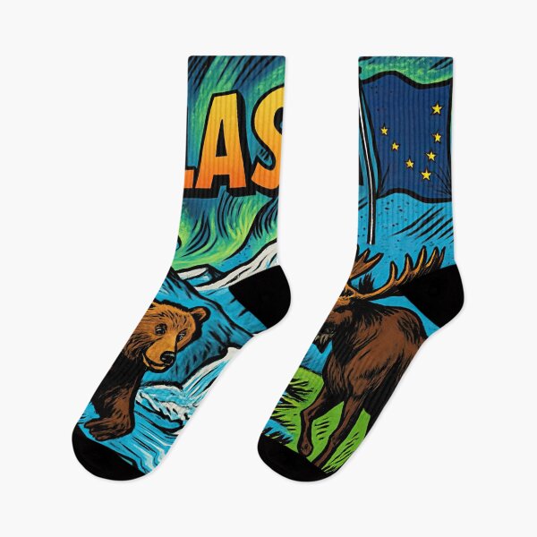 Item preview, Alaska state | Comics style - Cartoon designed and sold by ComicsFactory.