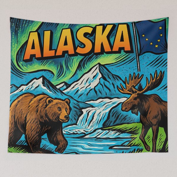 Artikelvorschau, Alaska | Comic-Stil – Cartoon entworfen und verkauft von ComicsFactory.