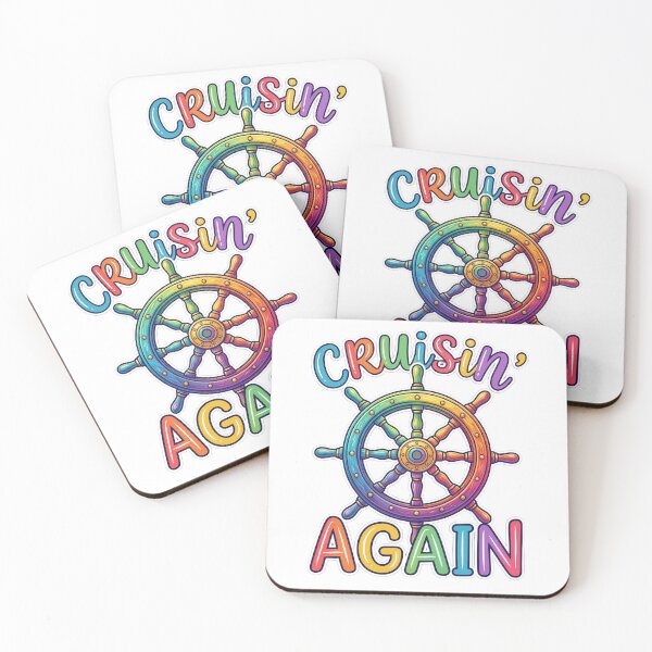 Item preview, Colorful Cruise Graphic with Helm Cruisin' Again designed and sold by Portside Threads and Tees.