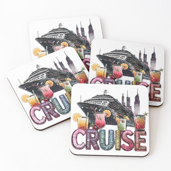 Item preview, Colorful Cruise Graphic with and Cocktails designed and sold by Portside Threads and Tees.