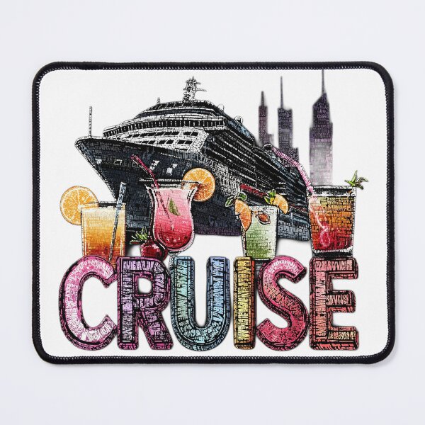 Item preview, Colorful Cruise Graphic with and Cocktails designed and sold by Portside Threads and Tees.