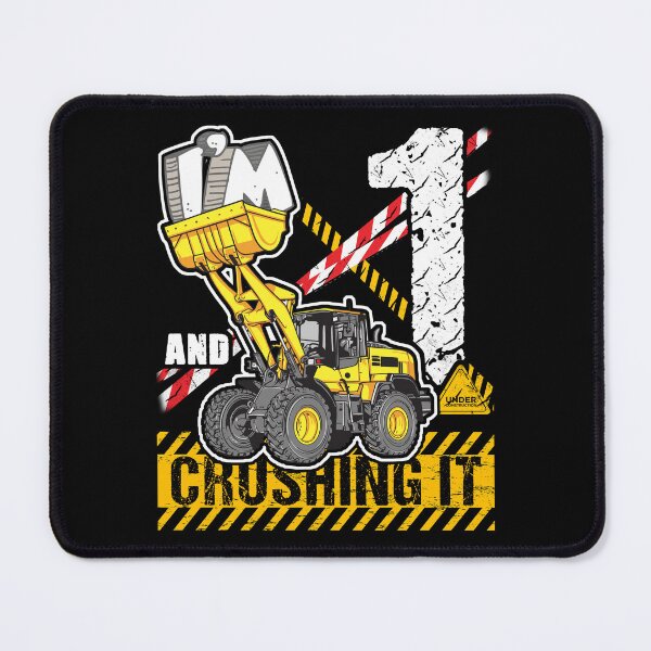 Item preview, Bulldozer Birthday 1 Construction Truck Crushing It Design designed and sold by JRRTs.
