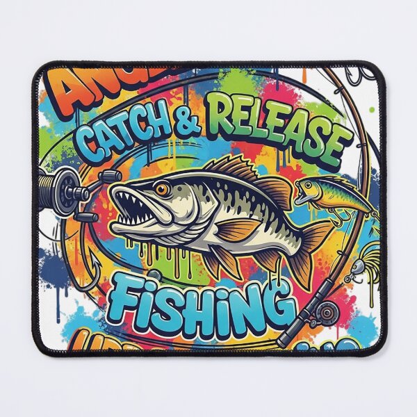Item preview, Catch and Release: Vibrant Urban Angler Art designed and sold by newvisionart191.