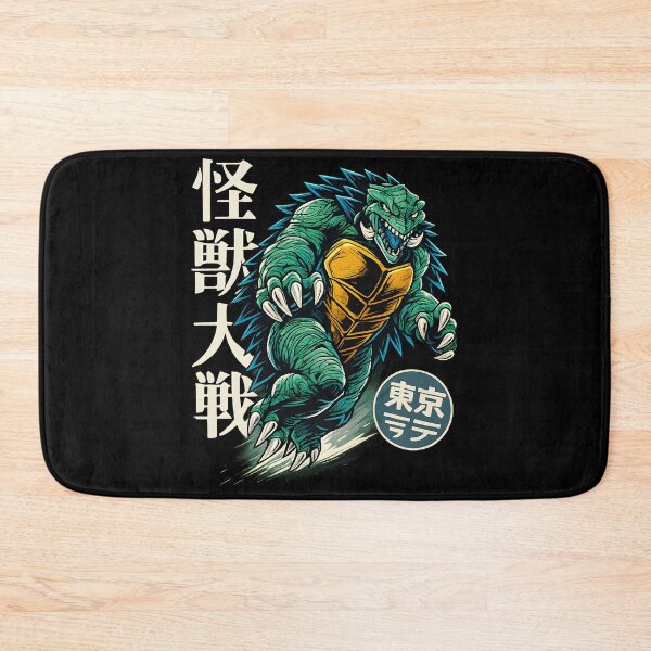 Item preview, Retro Japanese Kaiju Monster Turtle Warrior Cyberpunk Mutant Turtle Creature designed and sold by DrawHandArt.