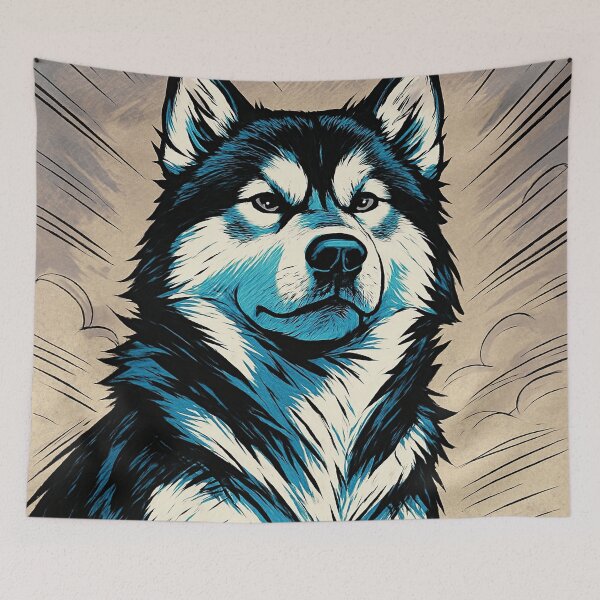 Item preview, Alaskan Malamute | Comics style - Cartoon designed and sold by ComicsFactory.