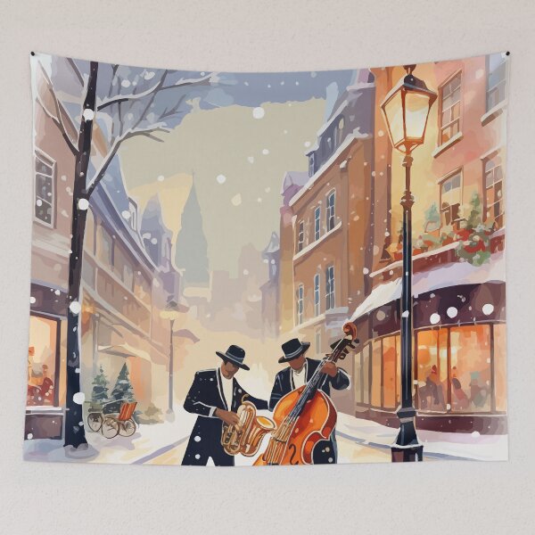 Item preview, Midnight Sax in the Snow designed and sold by bb-15artstudio.
