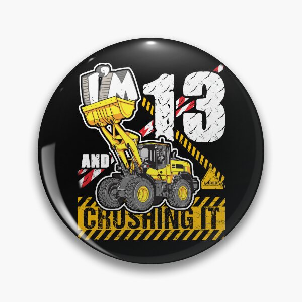 Item preview, Bulldozer Birthday 13 Construction Truck Crushing It Design designed and sold by JRRTs.