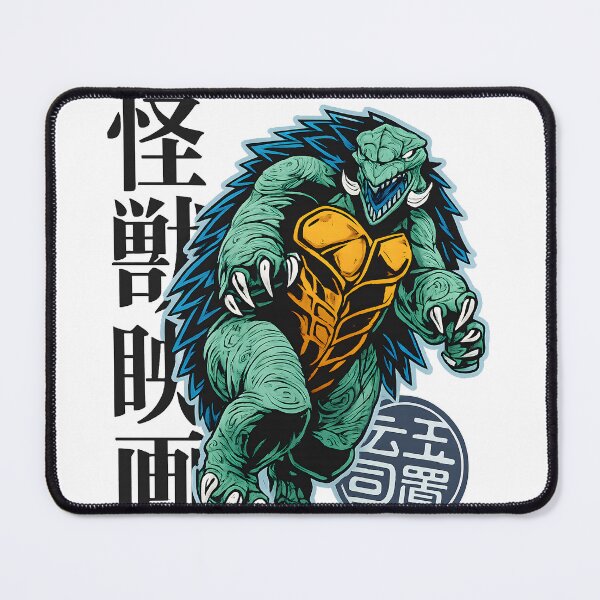 Item preview, Retro Japanese Kaiju Monster Turtle Warrior Cyberpunk Mutant Turtle Creature designed and sold by DrawHandArt.