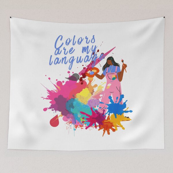 Item preview, Colors Are My Language - Creative Artist T-Shirt. designed and sold by LunaPrintCo.