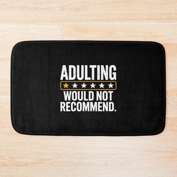Item preview, Adulting Would Not Recommend Sayings One Star Adulting  designed and sold by lilLilaBatArt.