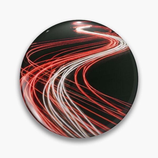 Item preview, Long Exposure Traffic Light Trails - Winding Night Road designed and sold by The Aura Lab.