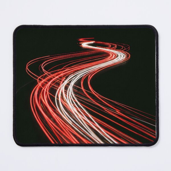 Item preview, Long Exposure Traffic Light Trails - Winding Night Road designed and sold by The Aura Lab.