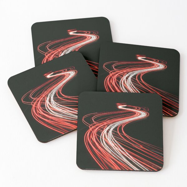 Item preview, Long Exposure Traffic Light Trails - Winding Night Road designed and sold by The Aura Lab.