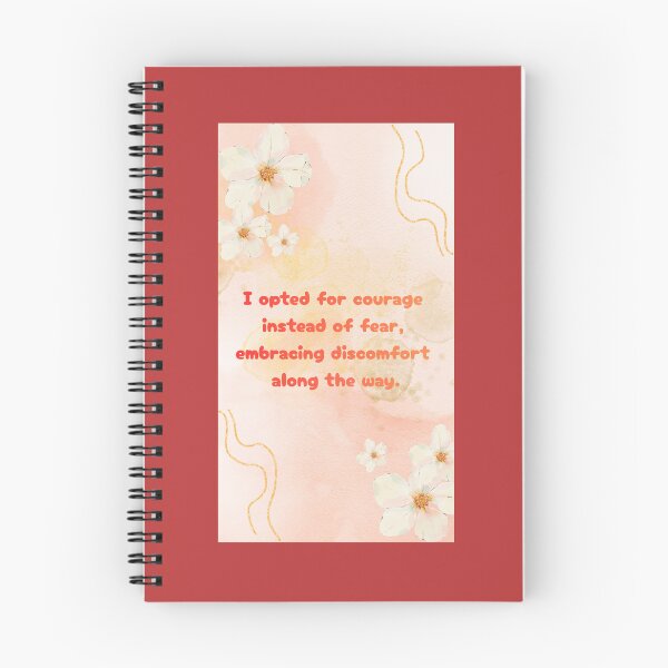 Item preview, I opted for courage instead of fear, embracing discomfort along the way. designed and sold by JACreationsShwe.