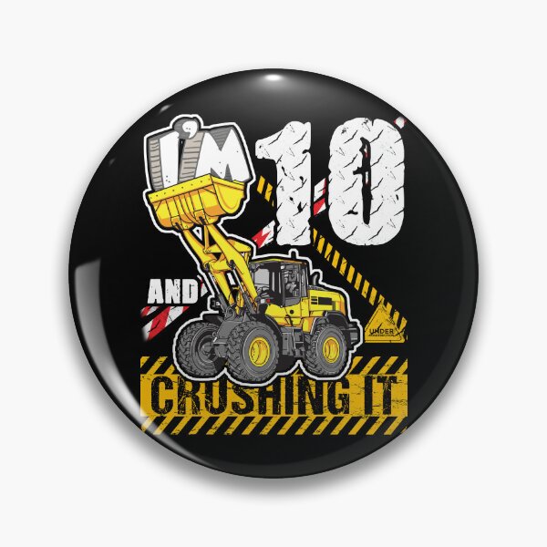 Item preview, Bulldozer Birthday 10 Construction Truck Crushing It Design designed and sold by JRRTs.