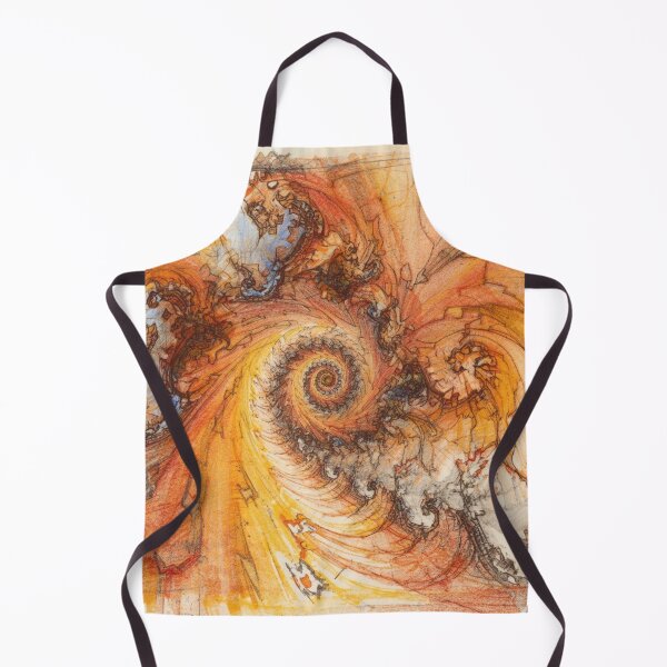 Item preview, Fiery Spiral Fractal Sketch Art designed and sold by Harmonic_Layers.