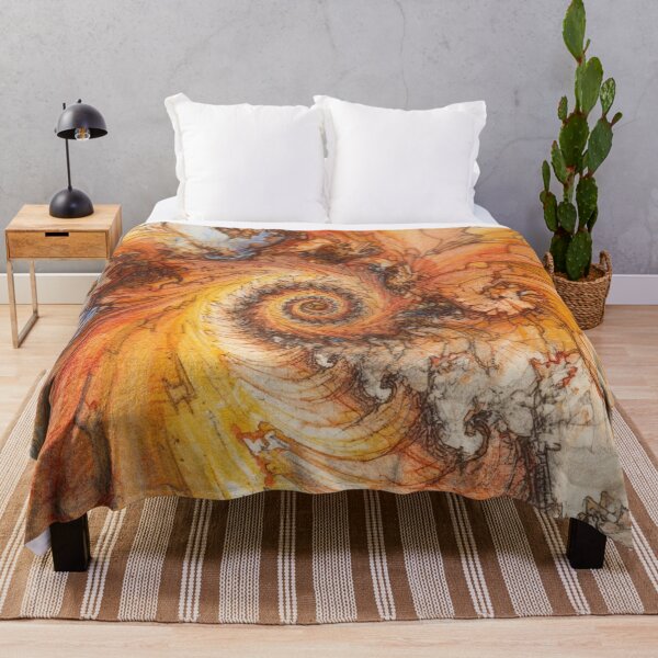 Item preview, Fiery Spiral Fractal Sketch Art designed and sold by Harmonic_Layers.