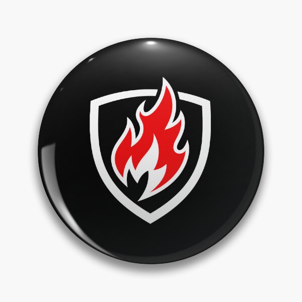 Item preview, Fire Shield Emblem - Minimalist Flame  designed and sold by gtaaa267s.