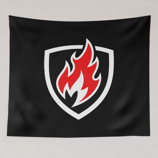 Item preview, Fire Shield Emblem - Minimalist Flame  designed and sold by gtaaa267s.