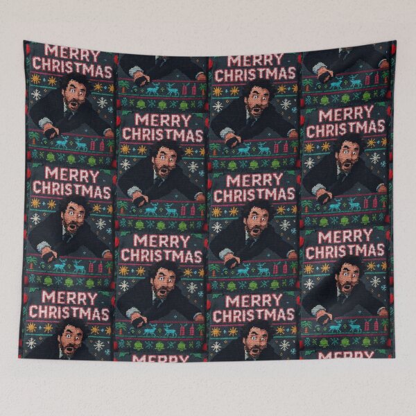 Item preview, The Nakatomi Plaza Drop Christmas Sweater designed and sold by CleverCulture.