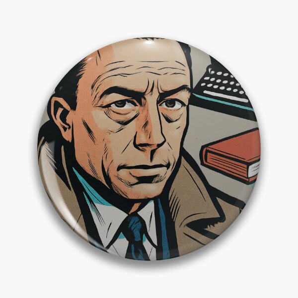 Item preview, Albert Camus, author | Comics style - Cartoon designed and sold by ComicsFactory.