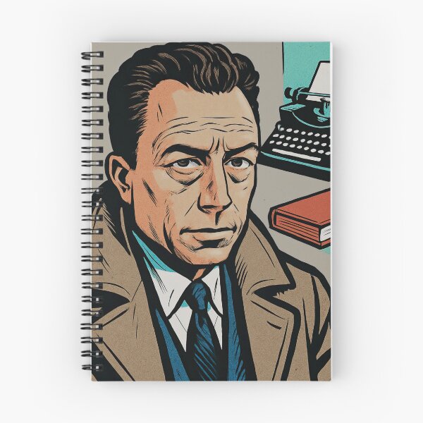 Item preview, Albert Camus, author | Comics style - Cartoon designed and sold by ComicsFactory.