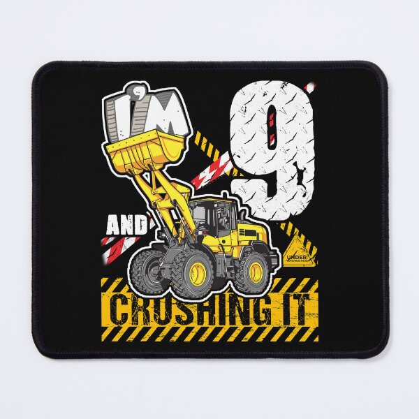 Item preview, Bulldozer Birthday 9 Construction Truck Crushing It Design designed and sold by JRRTs.