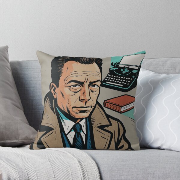 Item preview, Albert Camus, author | Comics style - Cartoon designed and sold by ComicsFactory.