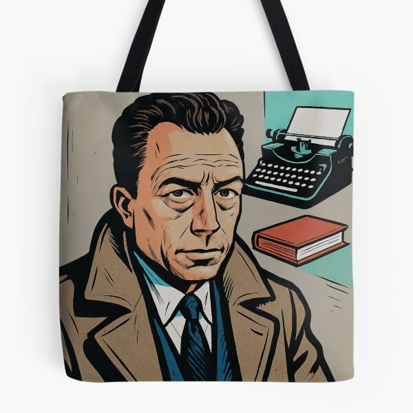 Item preview, Albert Camus, author | Comics style - Cartoon designed and sold by ComicsFactory.