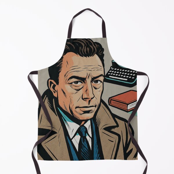 Item preview, Albert Camus, author | Comics style - Cartoon designed and sold by ComicsFactory.