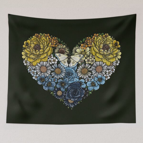 Item preview, Aroace Flowers Heart designed and sold by Art by Veya.
