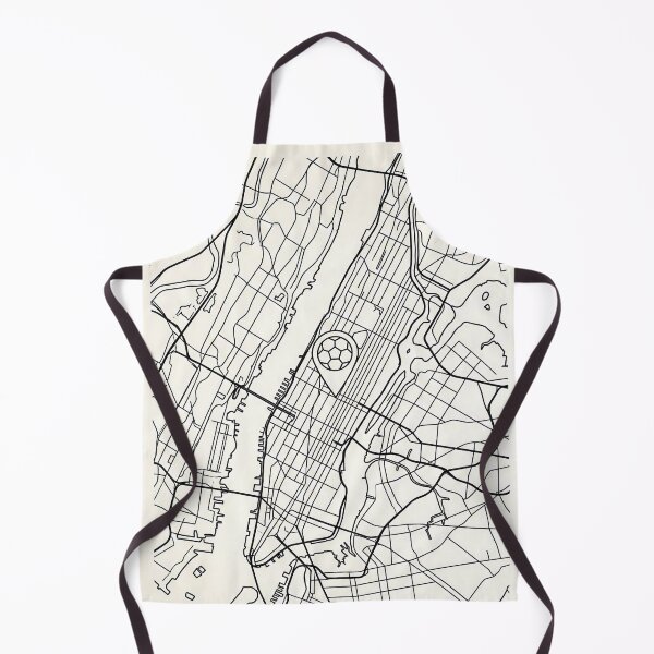 Item preview, Minimalist NYC Soccer Map Pin Line Art designed and sold by Istyak7.