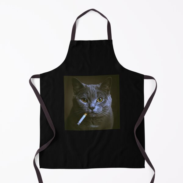Item preview, Smoky Chartreux Cat Portrait Brainrot Meme designed and sold by Pawrizzma POD.