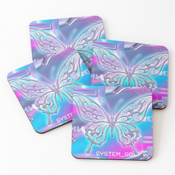 Item preview, Y2K Cyber Butterfly: Chrome Liquid Metal Aesthetic designed and sold by AgingeR.