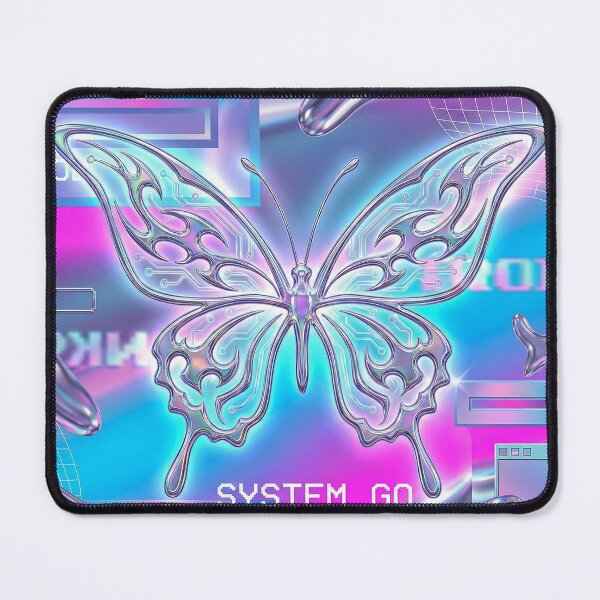 Item preview, Y2K Cyber Butterfly: Chrome Liquid Metal Aesthetic designed and sold by AgingeR.