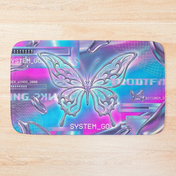 Item preview, Y2K Cyber Butterfly: Chrome Liquid Metal Aesthetic designed and sold by AgingeR.