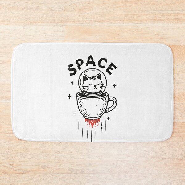 Item preview, Cat in a Coffee Spaceship designed and sold by CamaleonDesigns.