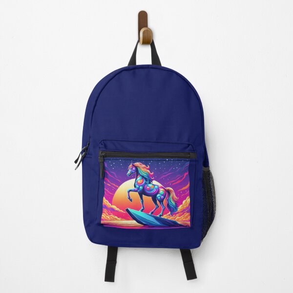 Item preview, "Surreal Rainbow Horse – Dreamscape Fantasy Art" designed and sold by Dogandesighn.