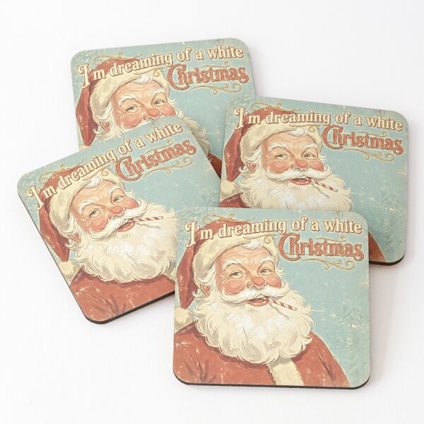 Item preview, Vintage Winking Santa - I'm Dreaming of a White Christmas - Retro 50s Style designed and sold by Hen-C-Art.