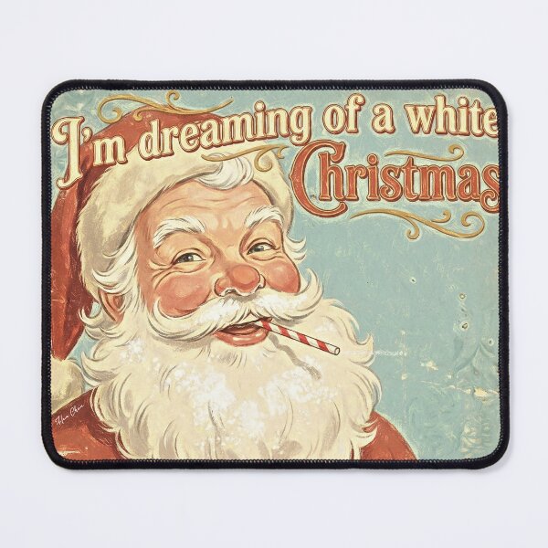 Item preview, Vintage Winking Santa - I'm Dreaming of a White Christmas - Retro 50s Style designed and sold by Hen-C-Art.