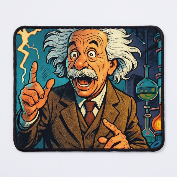 Item preview, Albert Einstein | Comics style - Cartoon designed and sold by ComicsFactory.