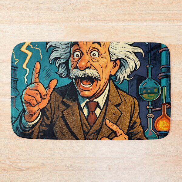 Item preview, Albert Einstein | Comics style - Cartoon designed and sold by ComicsFactory.