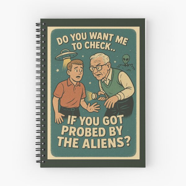 Item preview, Alien Probe Check – Funny UFO Comic designed and sold by Planthem.